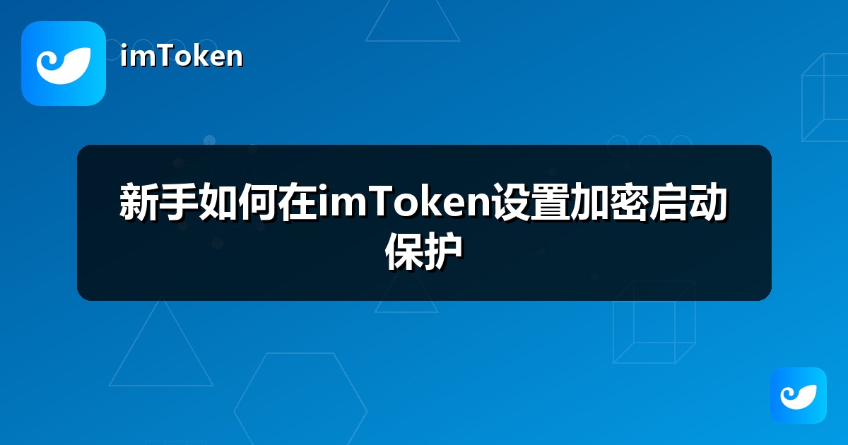 新手如何在imToken设置加密启动保护