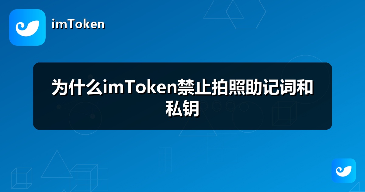 为什么imToken禁止拍照助记词和私钥