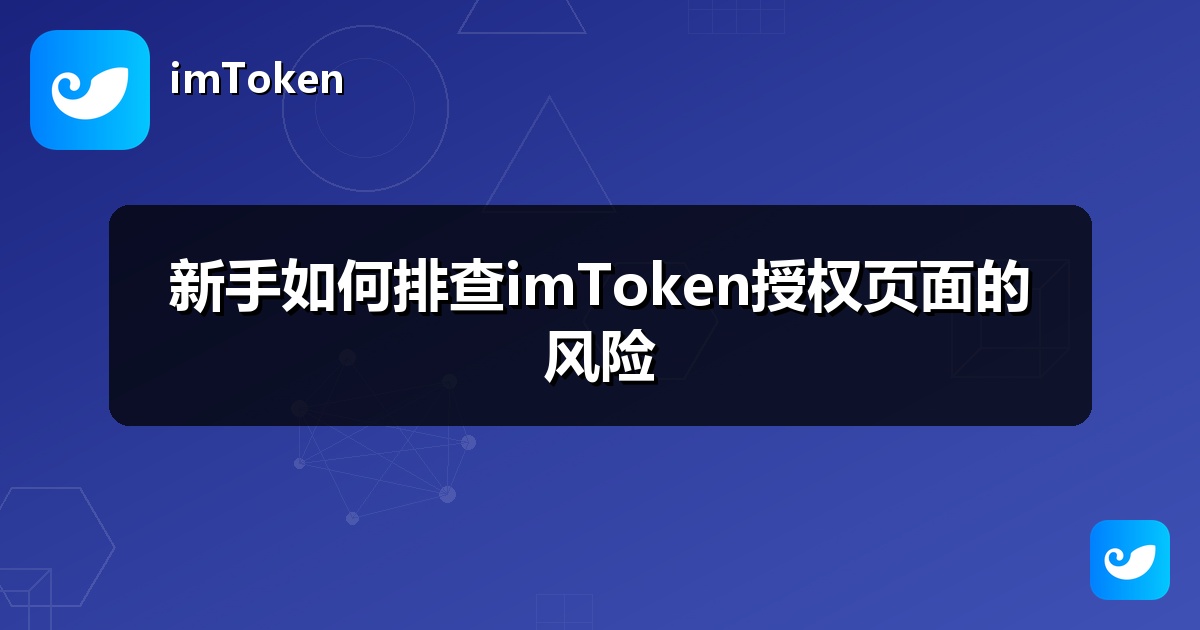 新手如何排查imToken授权页面的风险